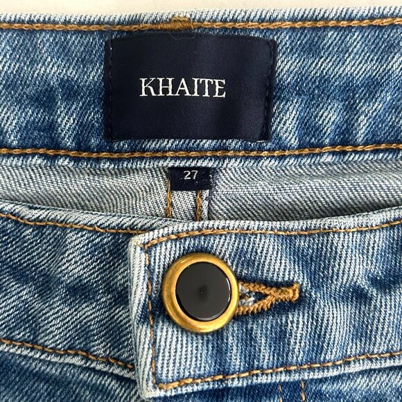 Khaite Alissa High-Rise Straight-Leg Denim in Blue Size 27 - Picture 7 of 10